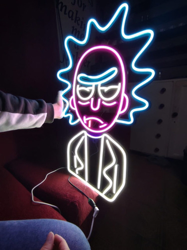 Rick and Morty Neon lámpa otthonra
